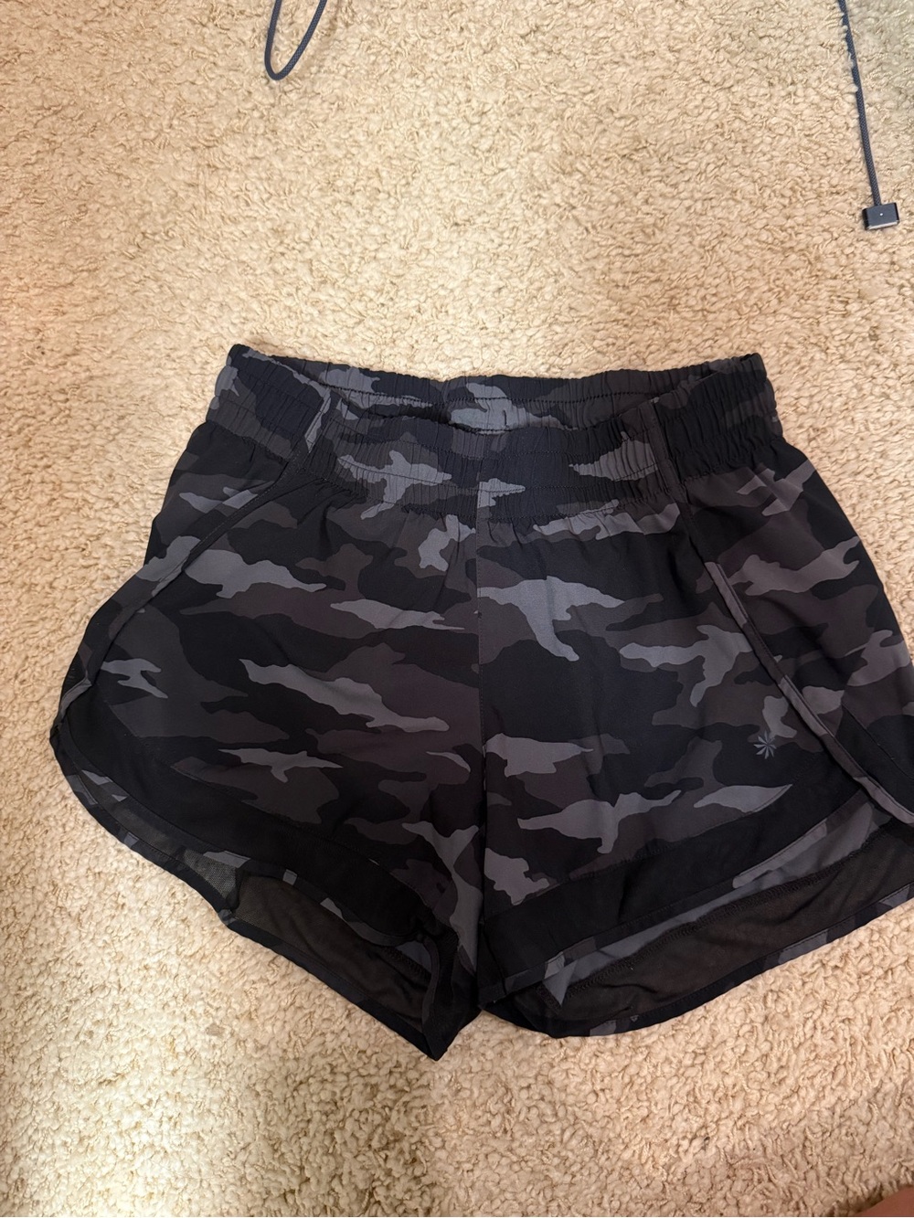 Athleta Women’s Black & Gray Camo Active Shorts